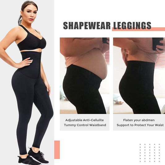 Legging Faja Push Up con Cintura de Ganchos